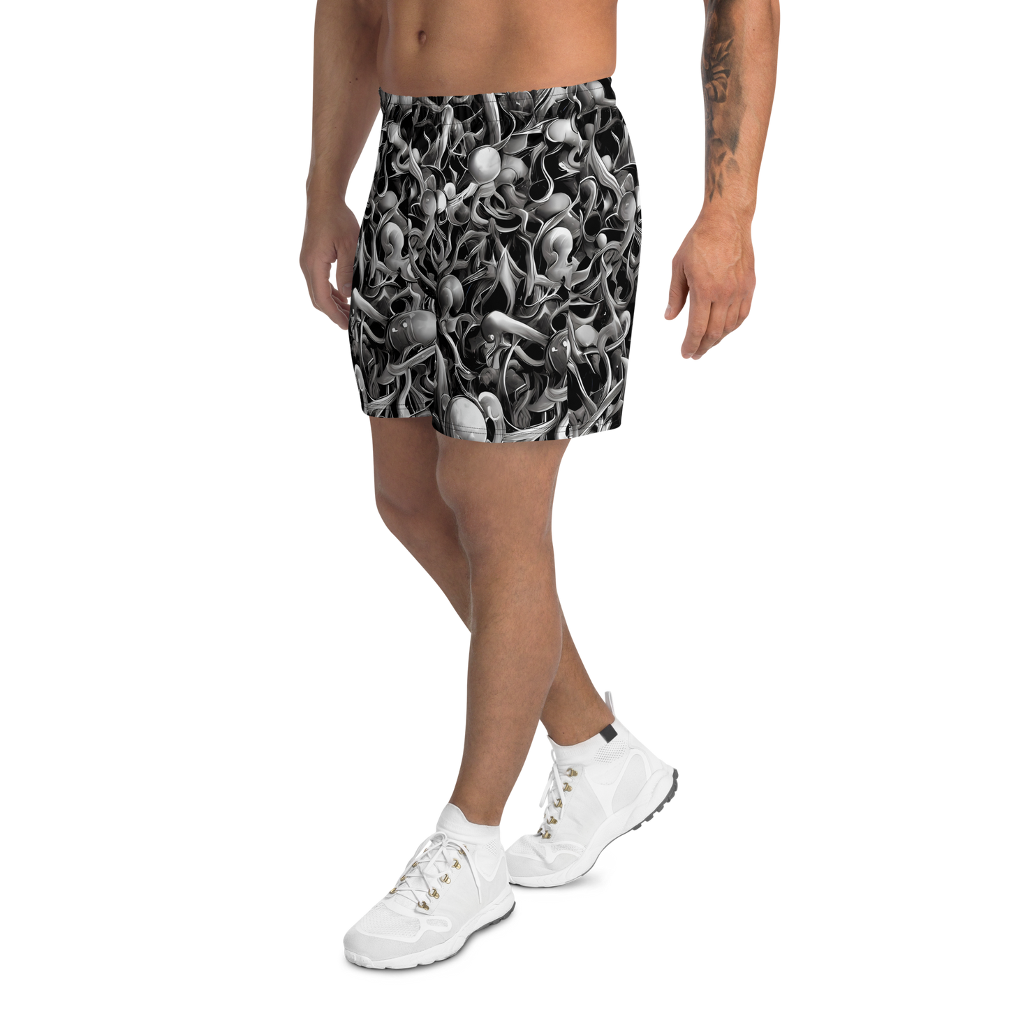 Men's Athletic Shorts - Fluid Monochrome