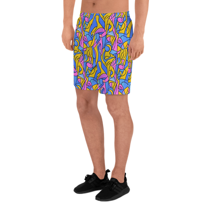 Men's Athletic Shorts - Cosmic Curves