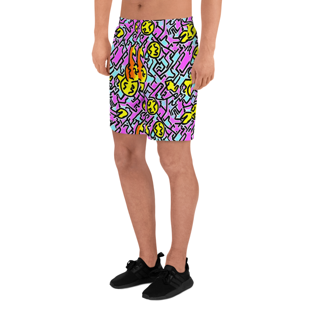 Men's Athletic Shorts - Punk Doodles