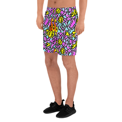 Men's Athletic Shorts - Punk Doodles