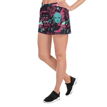 Women’s Athletic Shorts - Spectral Dreamer