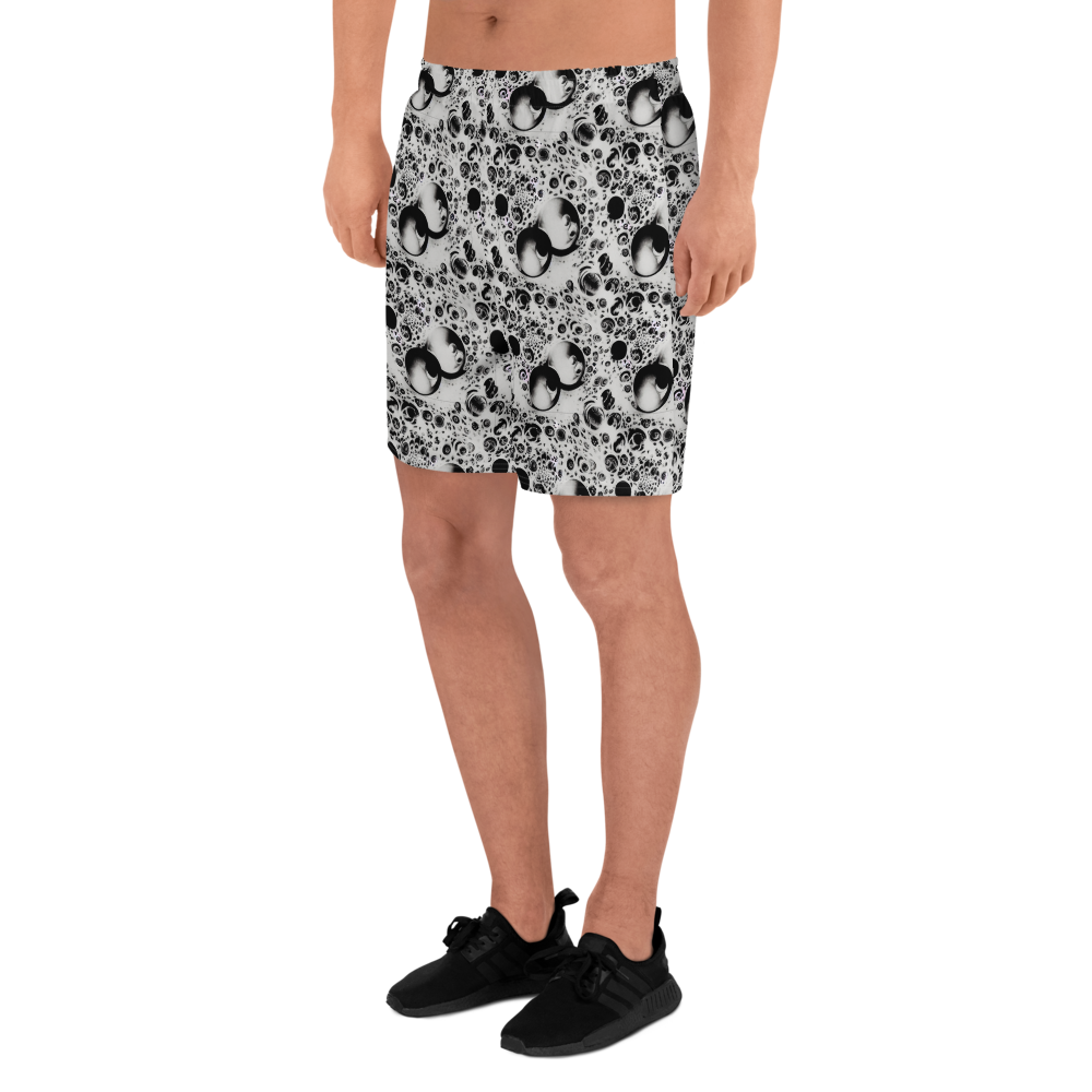 Men's Athletic Shorts - Crater Swirl
