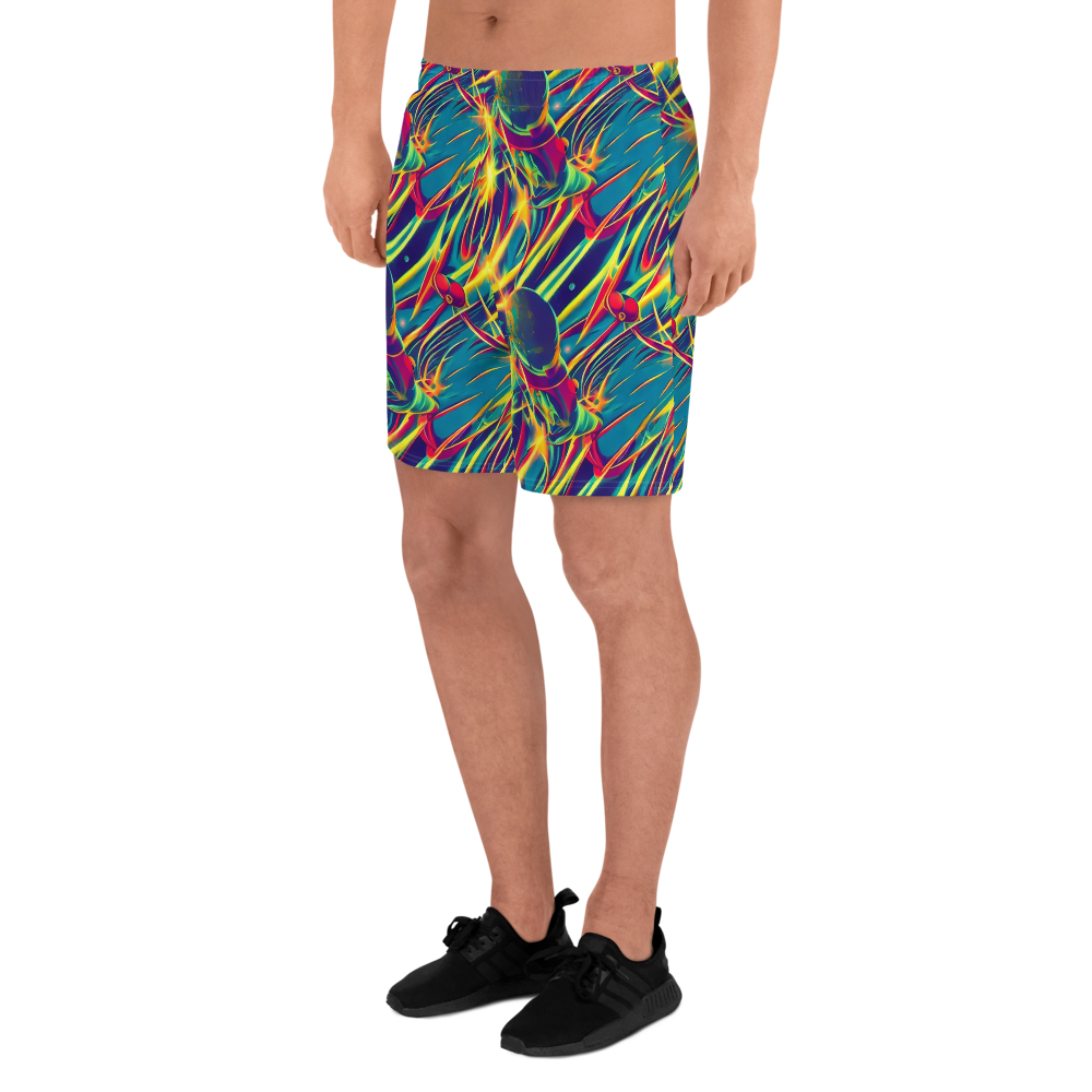 Men's Athletic Shorts - Cosmic Inferno