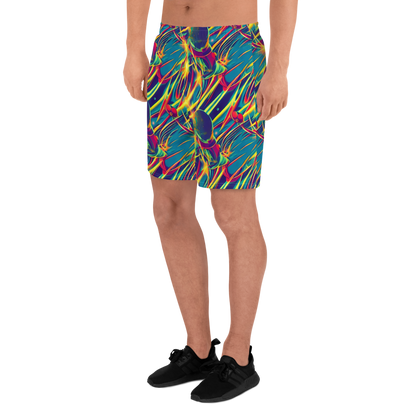 Men's Athletic Shorts - Cosmic Inferno