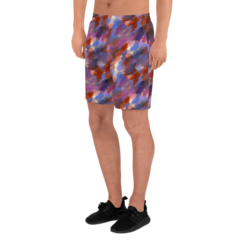 Men's Athletic Shorts - Celestial Brushstroke