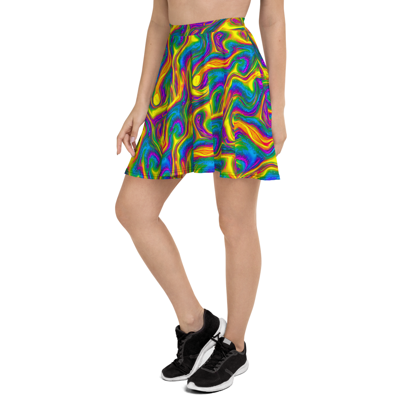 Skater Skirt - Electric Aurora