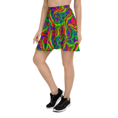 Skater Skirt - Psychedelic Waves