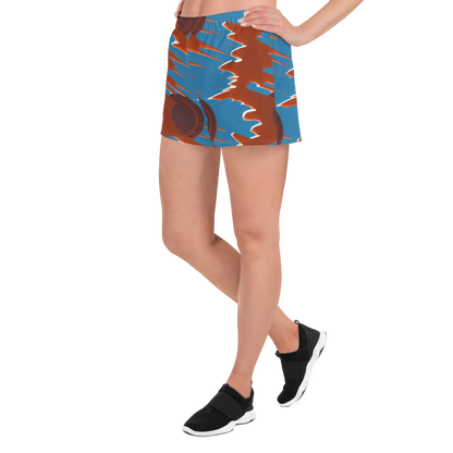 Women’s Athletic Shorts - Desert Vortex