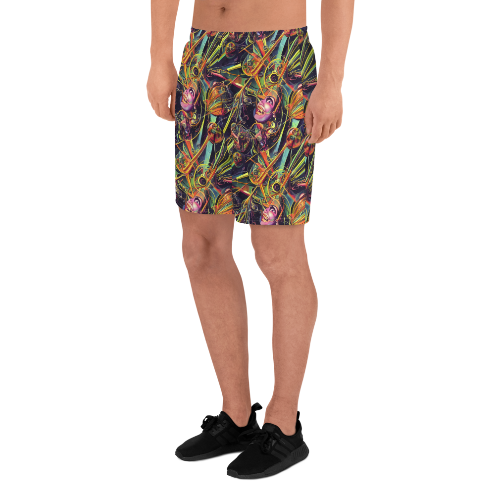 Men's Athletic Shorts - Psychedelic Deep Space