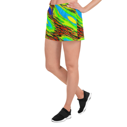 Women’s Athletic Shorts - Hodgkin's Blaze