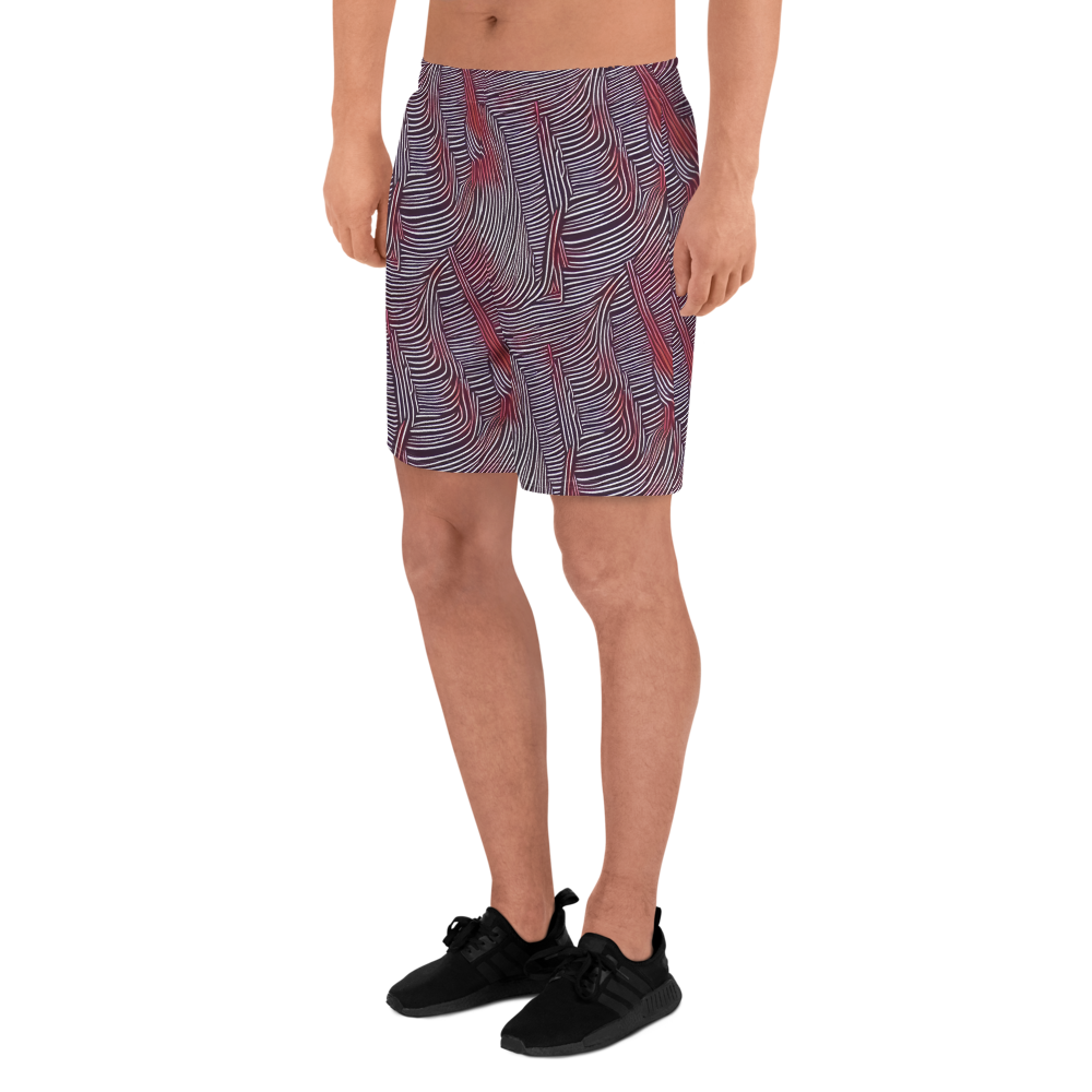 Men's Athletic Shorts - Nebula Waves