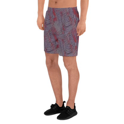 Men's Athletic Shorts - Nebula Waves