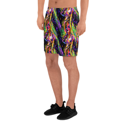 Men's Athletic Shorts - Galactic Flamenco