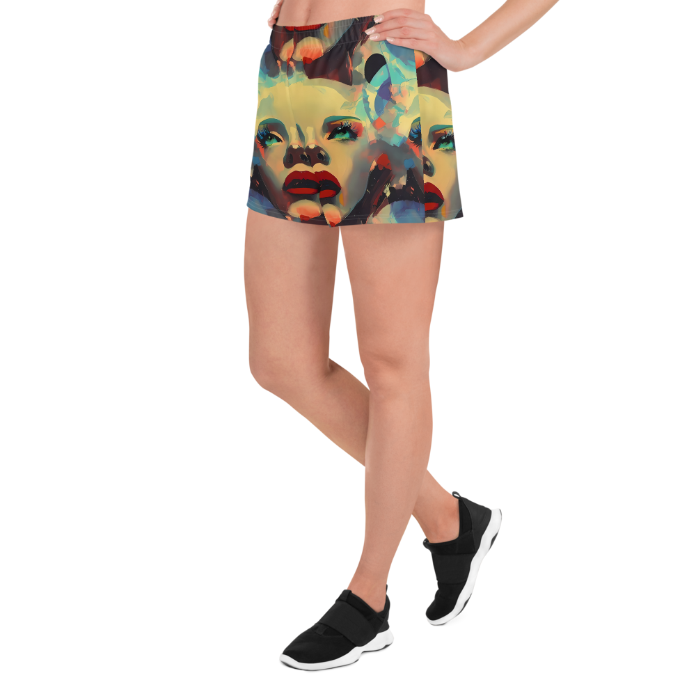 Women’s Athletic Shorts - Astral Reflections