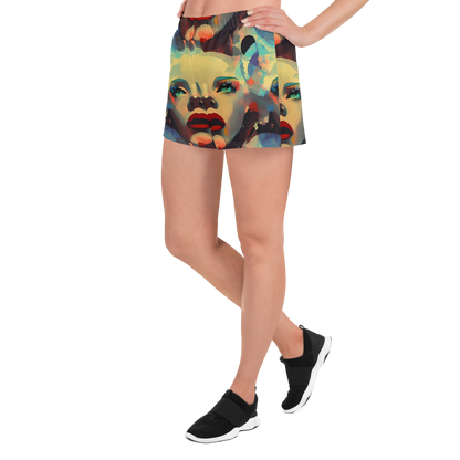 Women’s Athletic Shorts - Astral Reflections