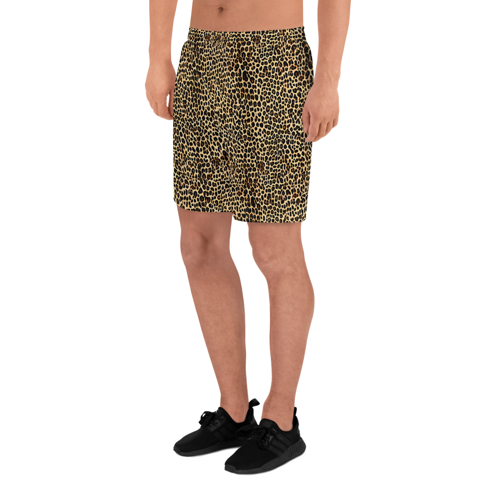 Men's Athletic Shorts - Cheetah Mosaic