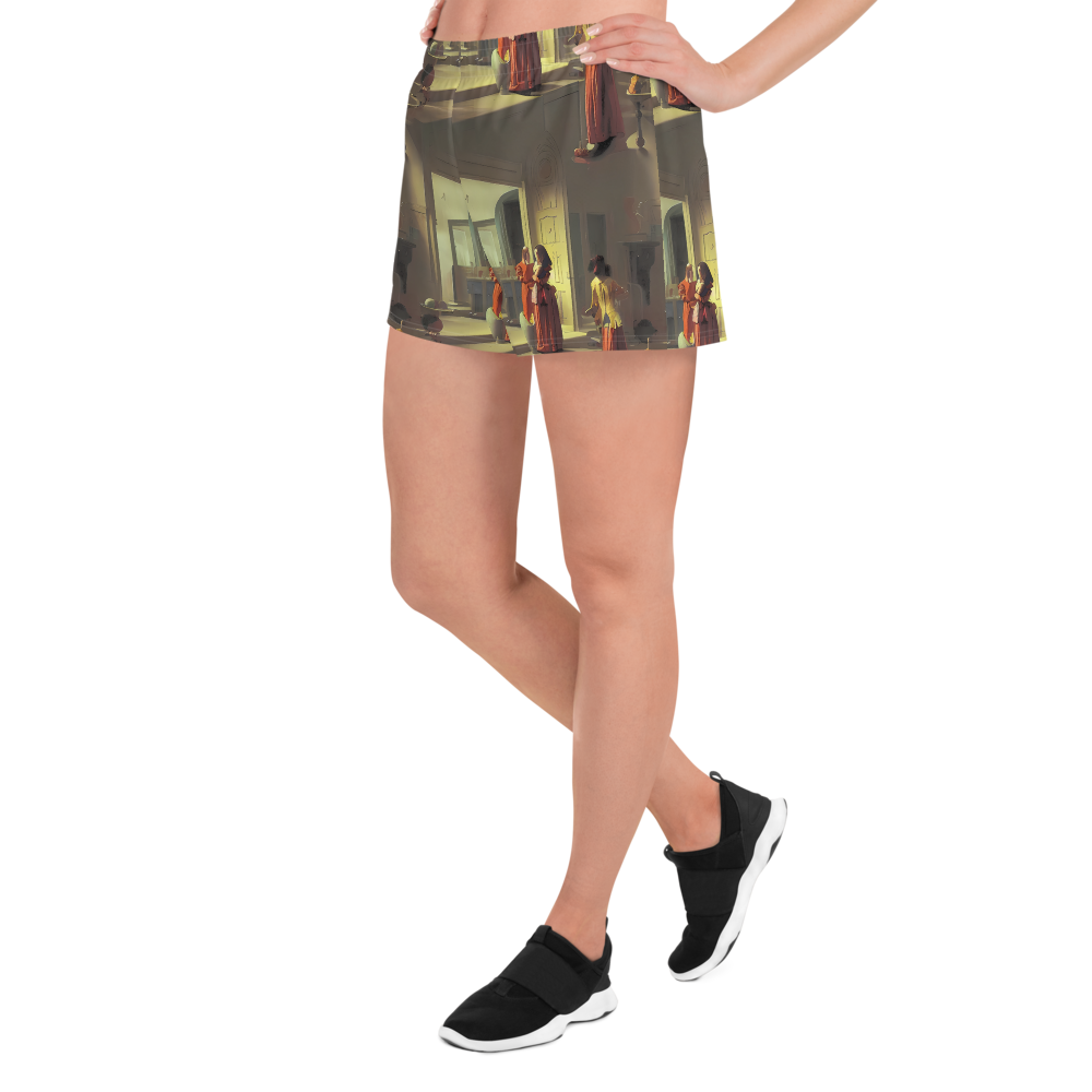 Women’s Athletic Shorts - Surreal Shadows