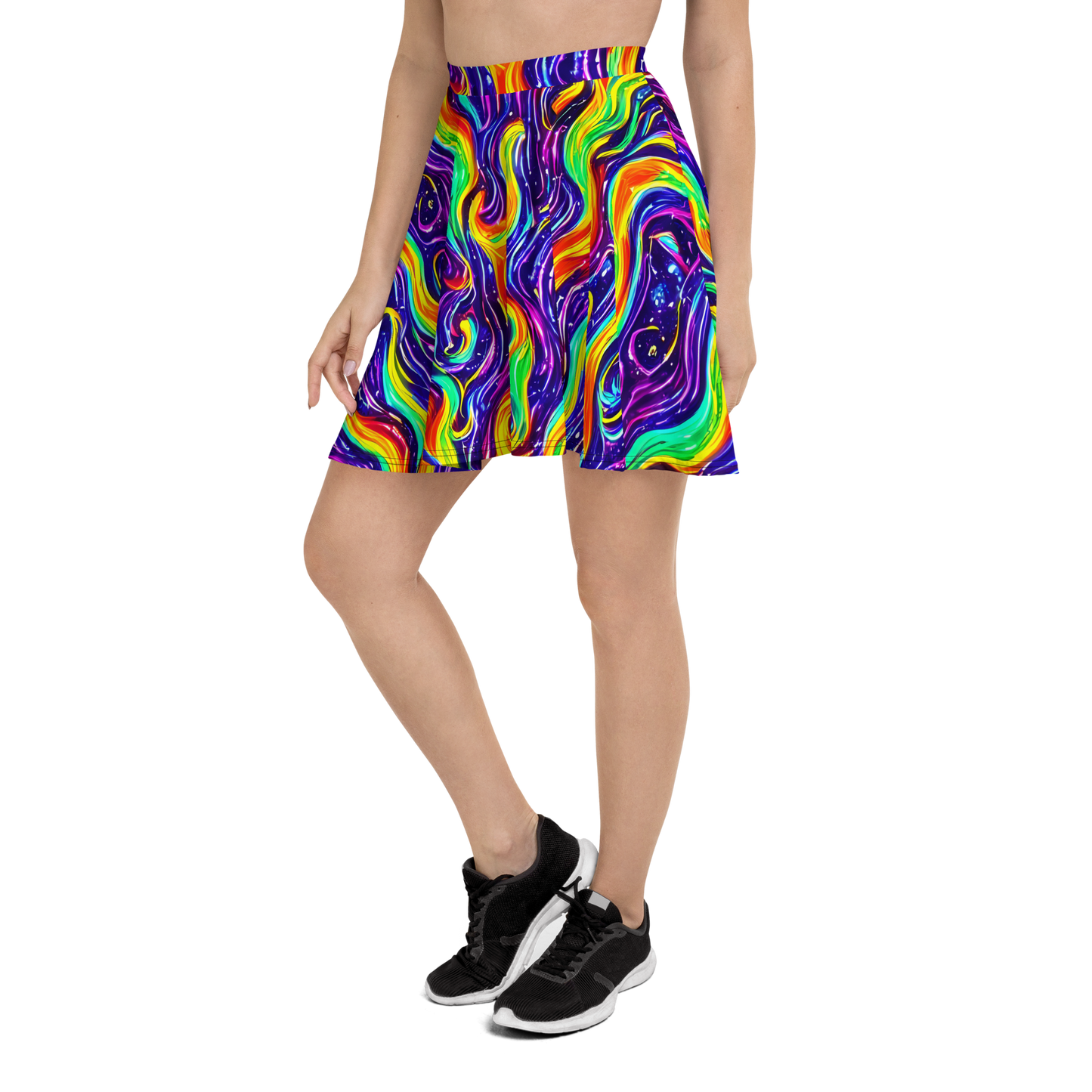 Skater Skirt - Galactic Flames