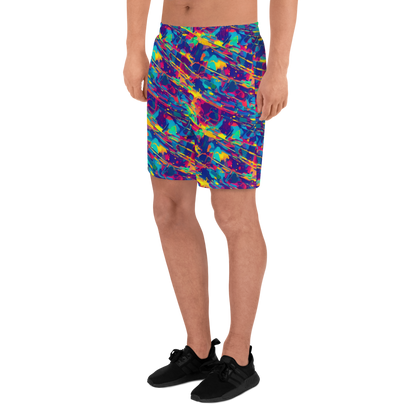 Men's Athletic Shorts - Spectrum Streaks