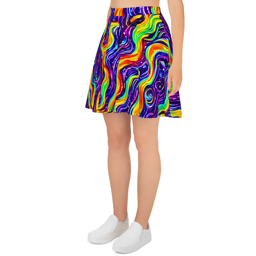 Skater Skirt - Galactic Flames