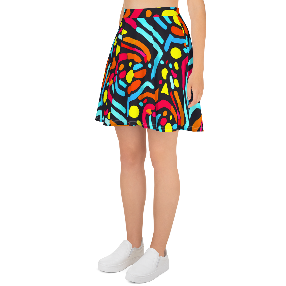 Skater Skirt - Midnight Stream