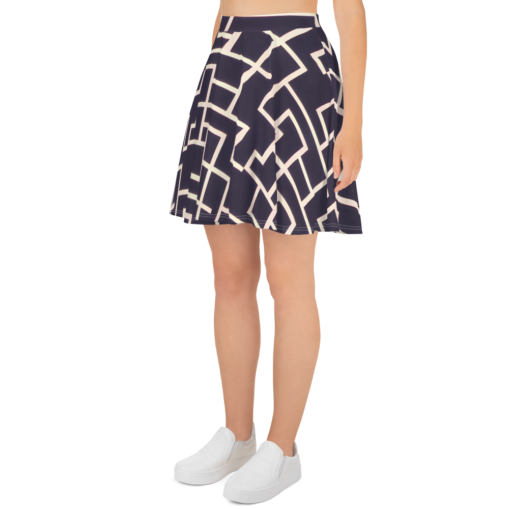 Skater Skirt - Gilded Gridlock