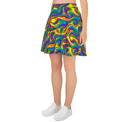 Skater Skirt - Electric Aurora