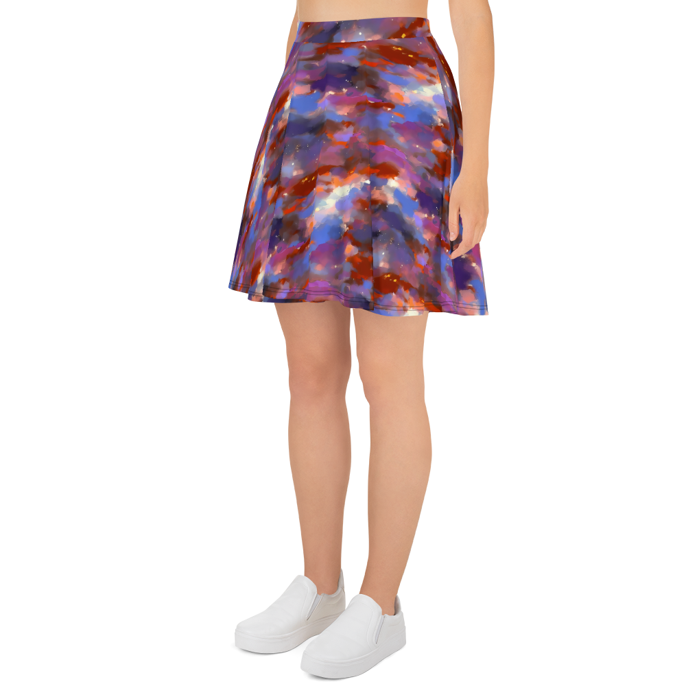 Skater Skirt - Celestial Brushstroke