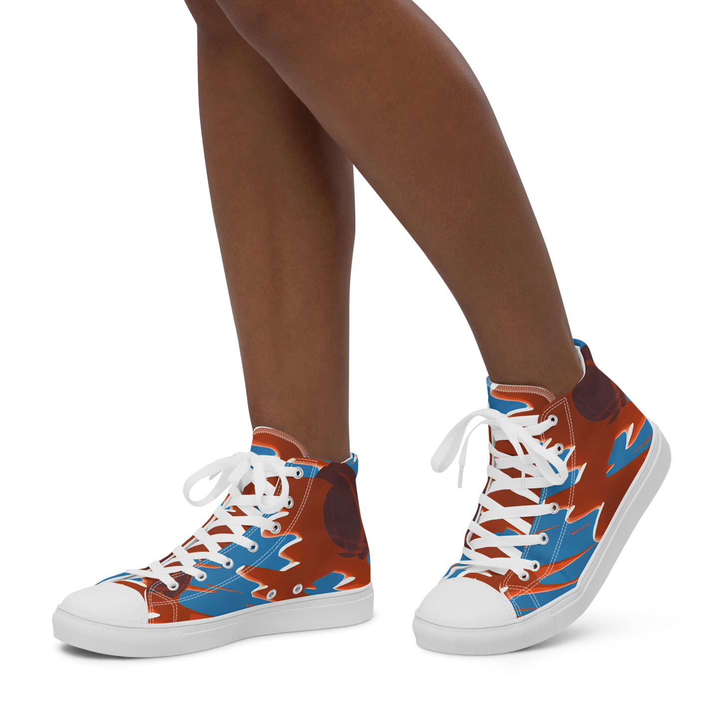 Women's High Top Canvas Shoes - Desert Vortex