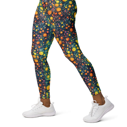 Yoga Leggings - Starry Orbits