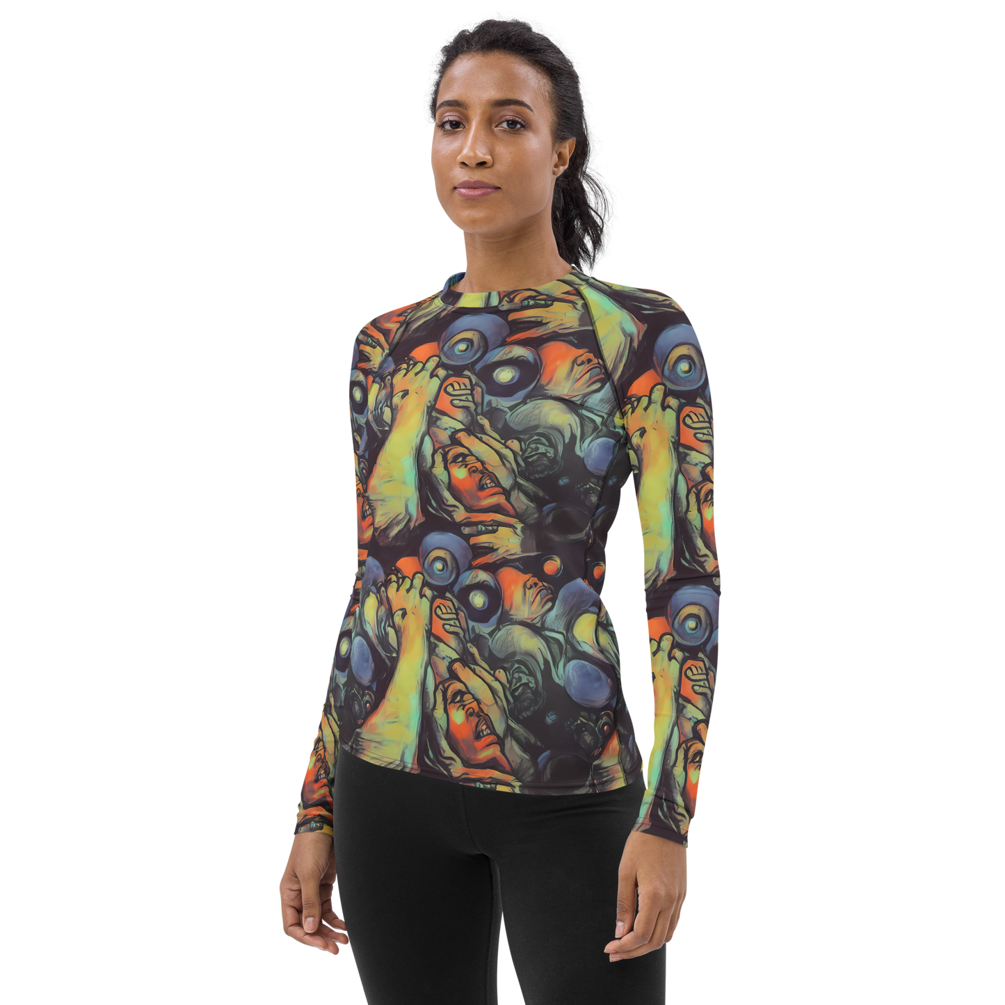 Women's Rash Guard - Cosmic Scream