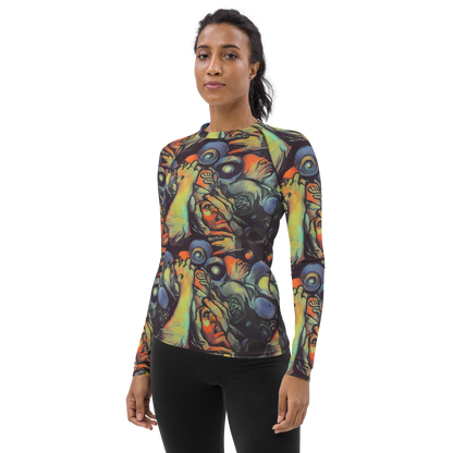 Women's Rash Guard - Cosmic Scream