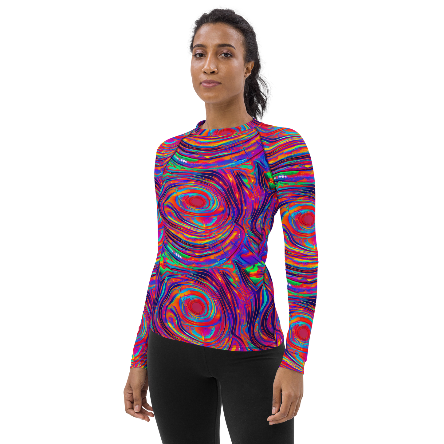 Women's Rash Guard - Quantum Spiral