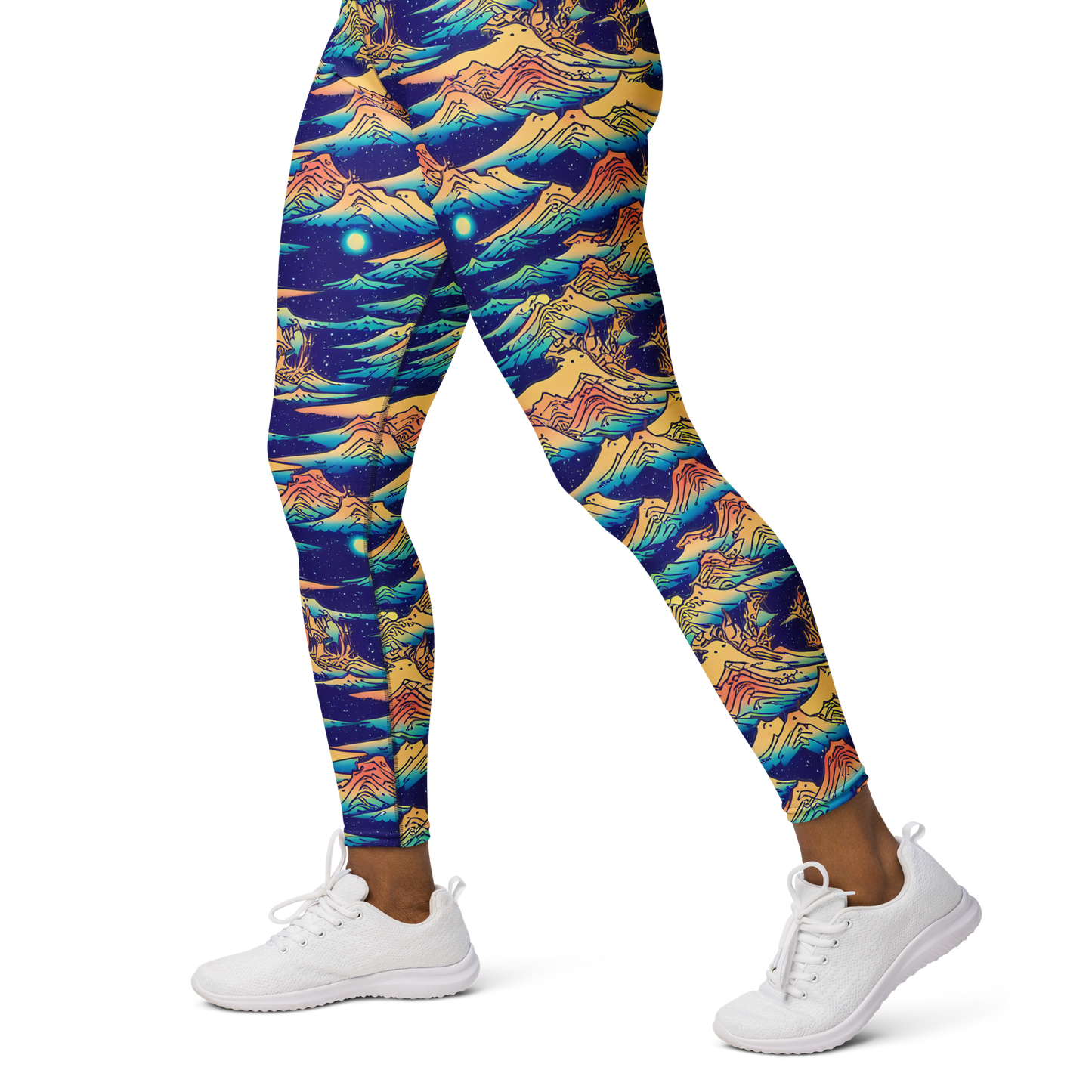 Yoga Leggings - Mystical Mountain Mirage