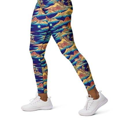 Yoga Leggings - Mystical Mountain Mirage