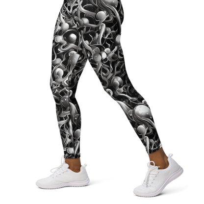 Yoga Leggings - Fluid Monochrome