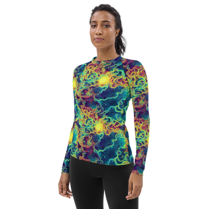 Women's Rash Guard - Echoed Pulses