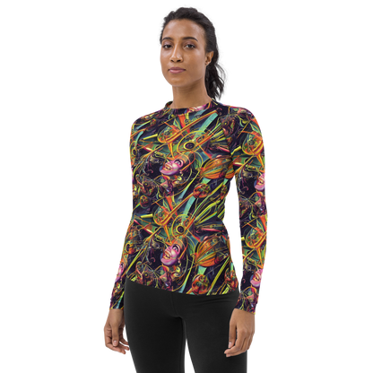 Women's Rash Guard - Psychedelic Deep Space