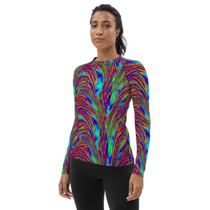 Women's Rash Guard - Lux Waves