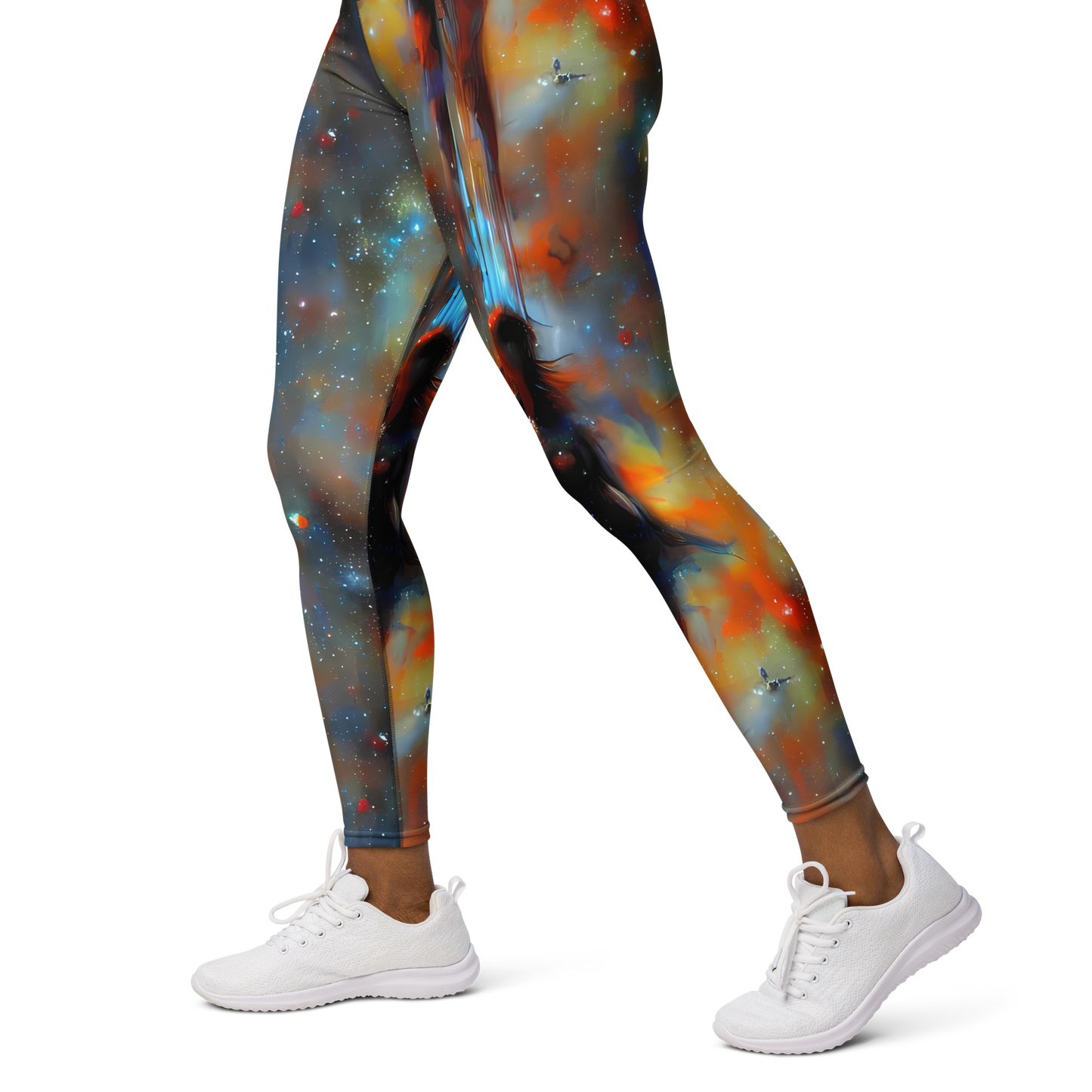 Yoga Leggings - Brush Nebula