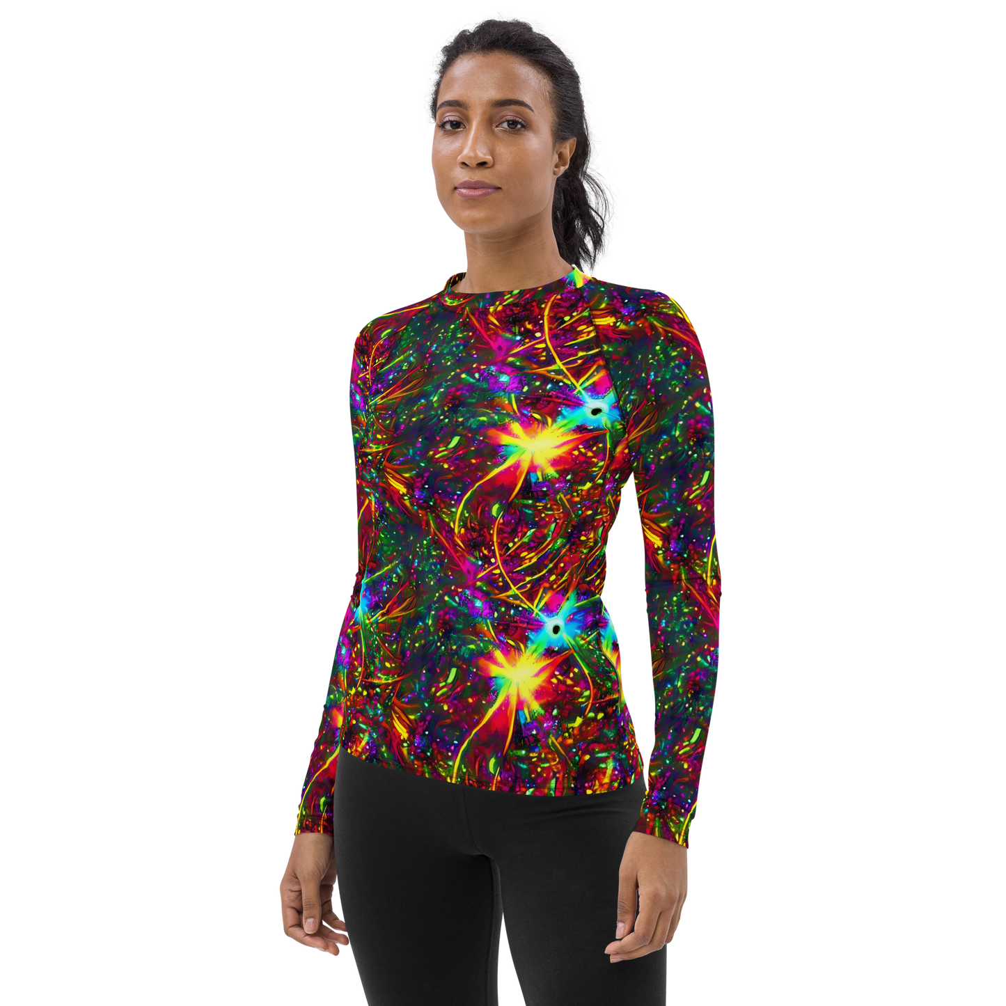 Women's Rash Guard - Stellar Burst