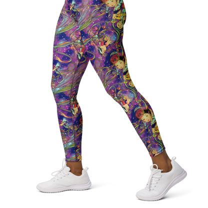 Yoga Leggings - Spiral of Stardust