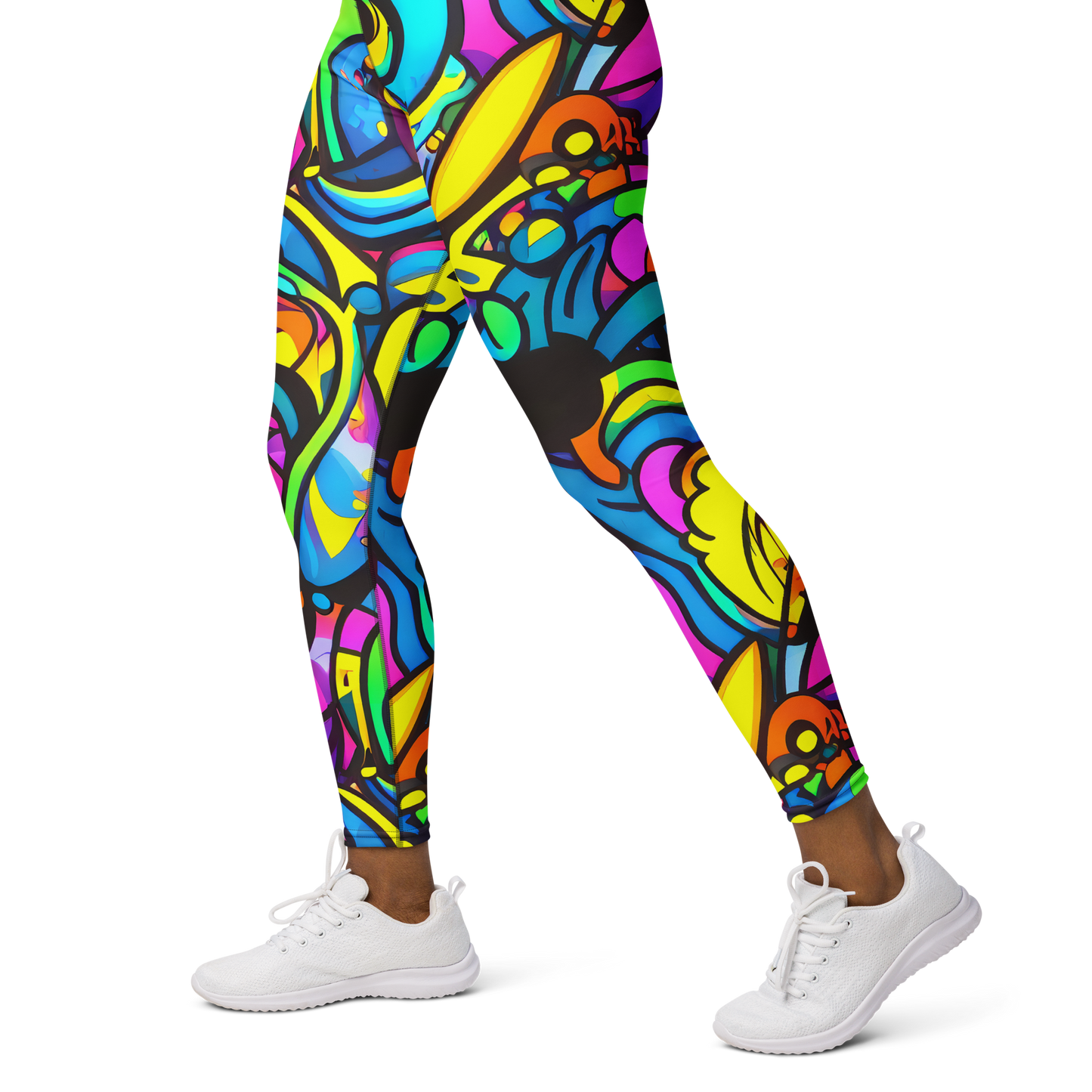 Yoga Leggings - Kaleidoscopic Flow