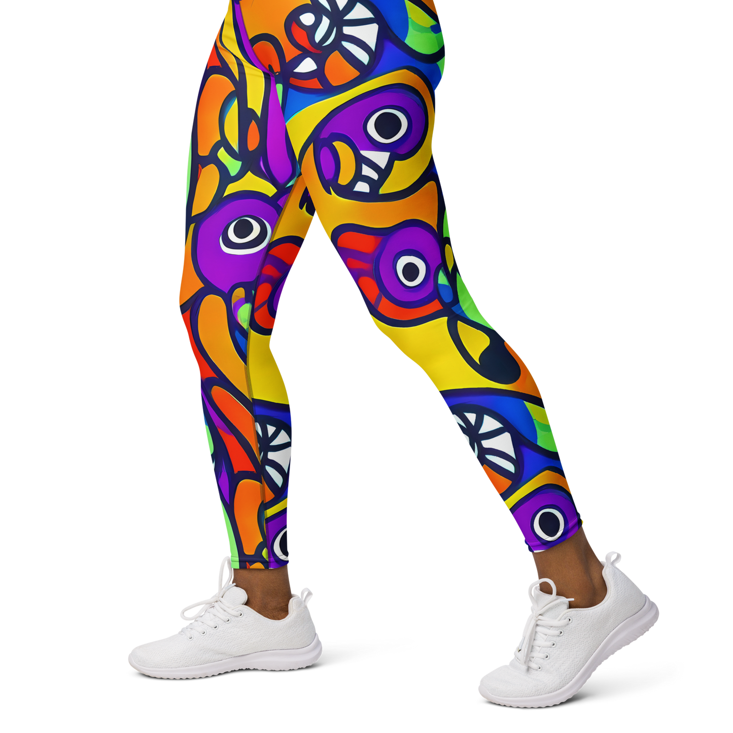 Yoga Leggings - Kaleido Fish