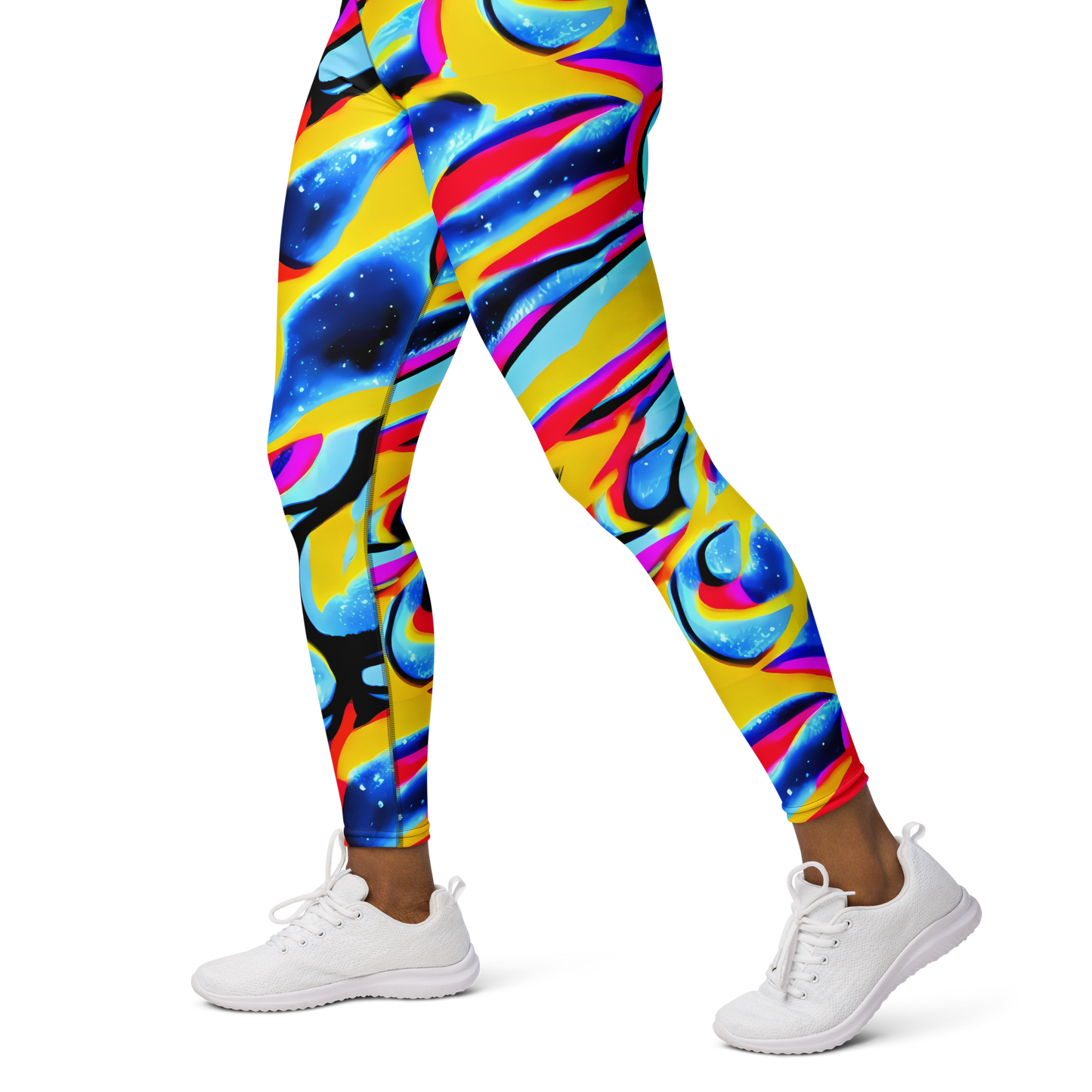 Yoga Leggings - Electric Dreamscape