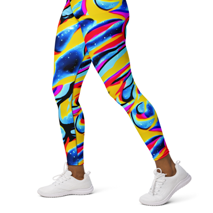 Yoga Leggings - Electric Dreamscape