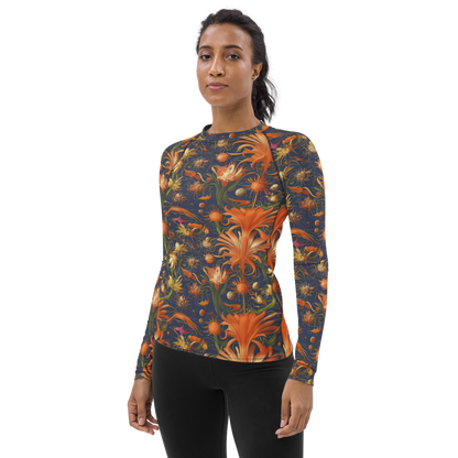 Women's Rash Guard - Stellar Blooms