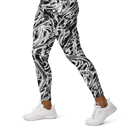 Yoga Leggings - Silver Shadows