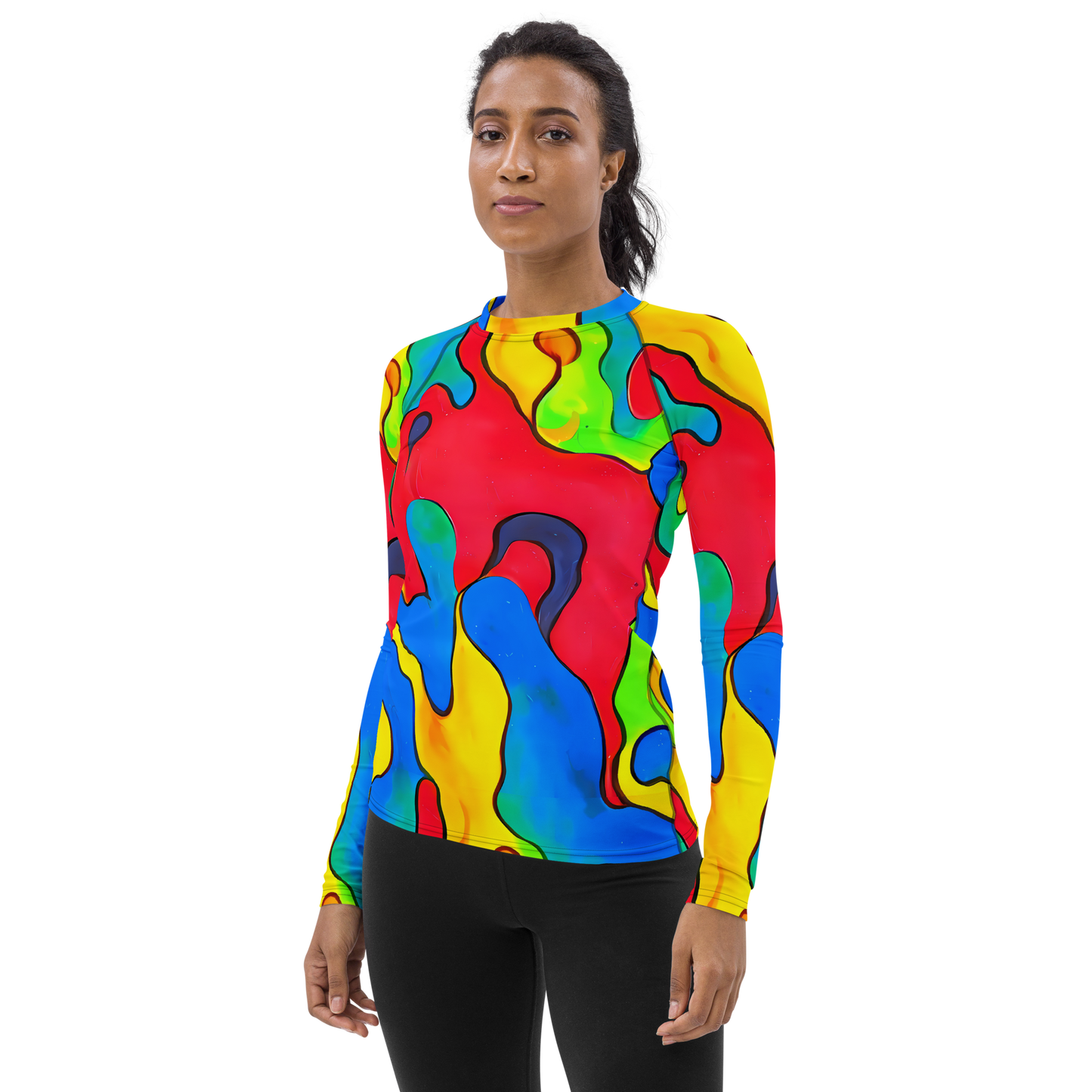 Women's Rash Guard - Splash of Joy