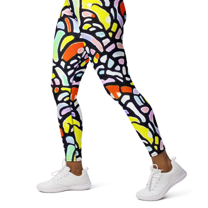 Yoga Leggings - Cubist Carousel